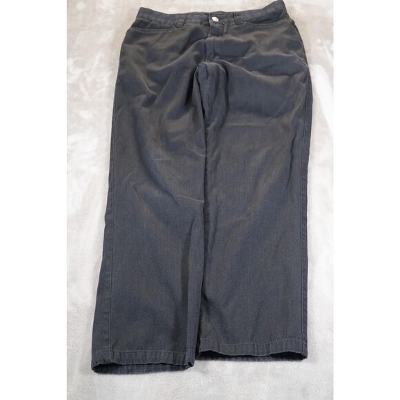 Versace Jeans Couture Pants Mens 33 Black Straight Leg Sport Italy Medusa Button
